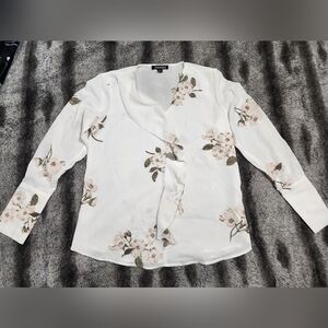 Floral White Blouse by Foxcroft